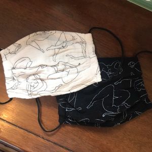 Kitsch Body Positivity Cotton Mask Set 🖤🤍